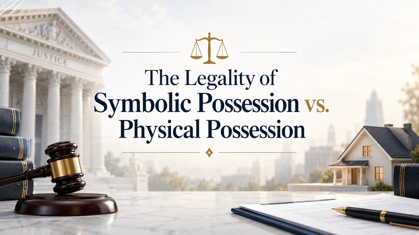 The Legality of Symbolic Possession vs. Physical Possession