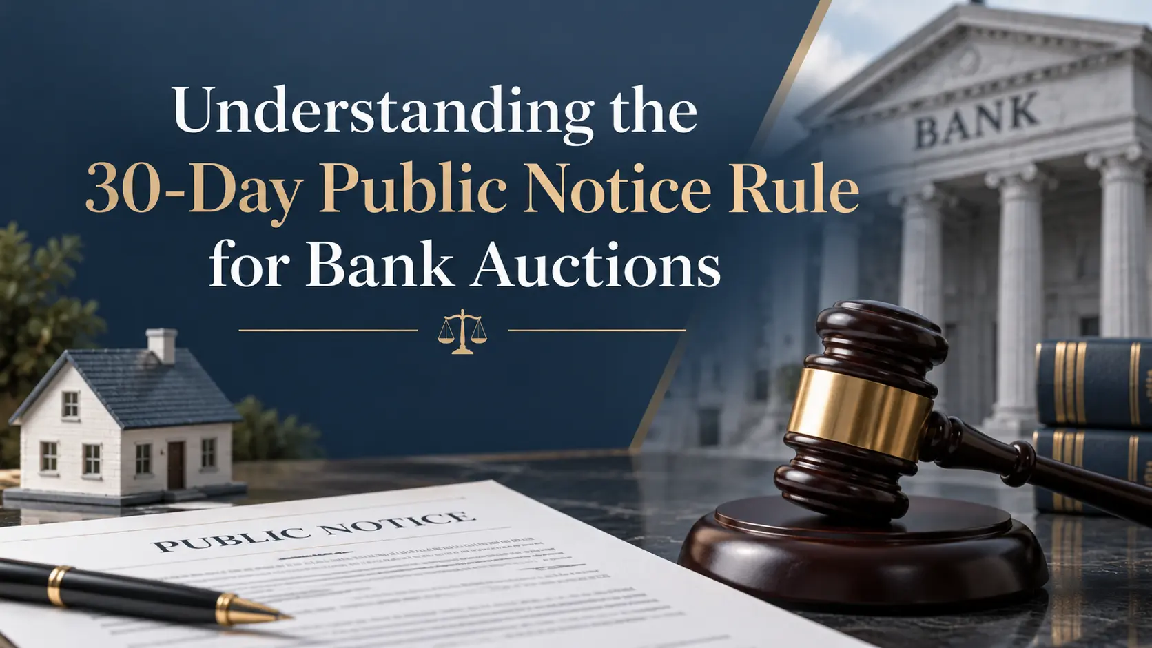 Understanding the 30-Day Public Notice Rule for Bank Auctions